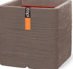 Capi Europe bloempot Nature Rib taupe 30 x 30 x 30 cm