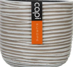 Capi Europe bloempot Nature-Rib crème D 23,4 H 20,9 cm