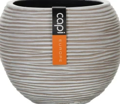 Capi Europe bloempot Nature-Rib ivoor D 9,5 H 8,5 cm