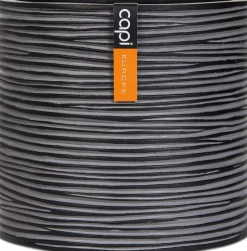 Capi Europe bloempot Nature-Rib zwart D 13 H 11,5 cm