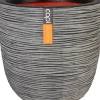 Capi Europe bloempot Nature-Rib zwart / grijs D 43 H 41 cm