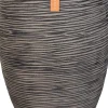Capi Europe bloempot Nature-Rib antraciet D 40 H 60 cm