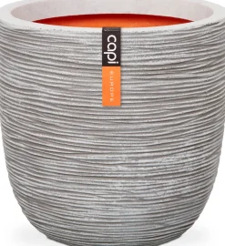 Capi Europe bloempot Nature-Rib grijs / ivoor D 43 H 41 cm
