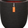 Capi Europe bloempot Nature-Rib zwart D 54 H 52 cm