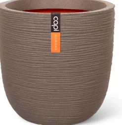Capi Europe bloempot Nature Rib taupe D 54 H 52 cm