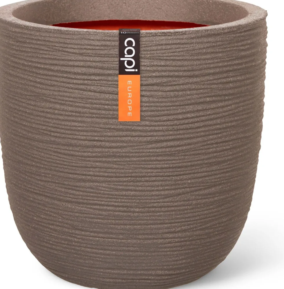 Capi Europe bloempot Nature Rib taupe D 54 H 52 cm