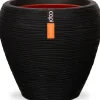 Capi Europe bloempot Nature-Rib zwart D 42 H 38 cm
