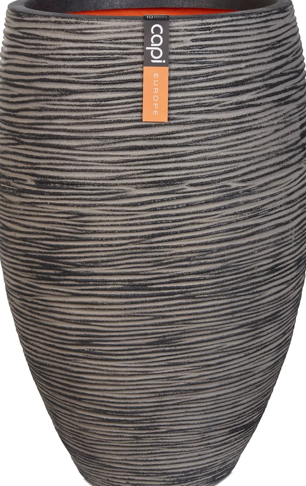 Capi Europe bloempot Nature-Rib antraciet D 56 H 84 cm