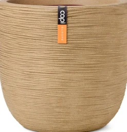 Capi Europe bloempot Nature Rib beige D 35 H 34 cm