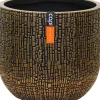 Capi Europe bloempot Nature Skin zwart / goud D 17,2 H 15,3 cm
