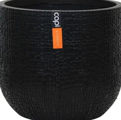 Capi Europe bloempot Nature Skin zwart D 14,2 H 13 cm