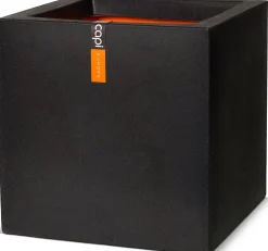 Capi Europe bloempot Urban Smooth 50 x 50 x 50 cm zwart