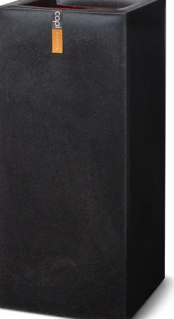 Capi Europe bloempot Urban Smooth zwart 36 x 36 x 79 cm