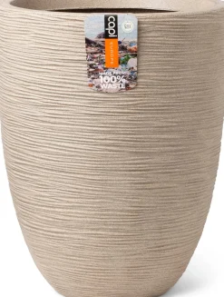 Capi Europe bloempot Waste Rib beige D 46 H 58 cm