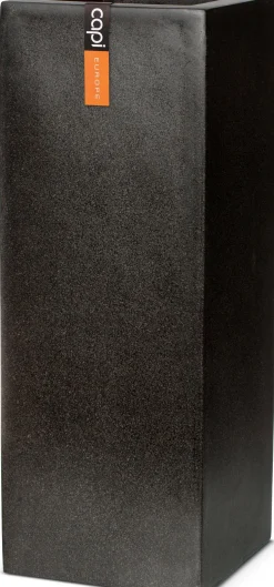 Capi Europe plantenbak Lux Terrazzo zwart 25 x 25 x 67 cm