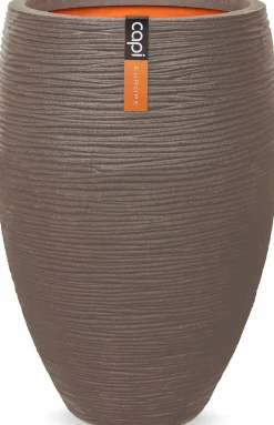 Capi Europe vaas Elegant Deluxe Rib taupe D 50 H 72 cm