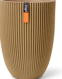 Capi Europe vaas Groove beige D 34 H 46 cm