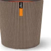 Capi Europe vaas Groove Conisch taupe D 45 H 41 cm