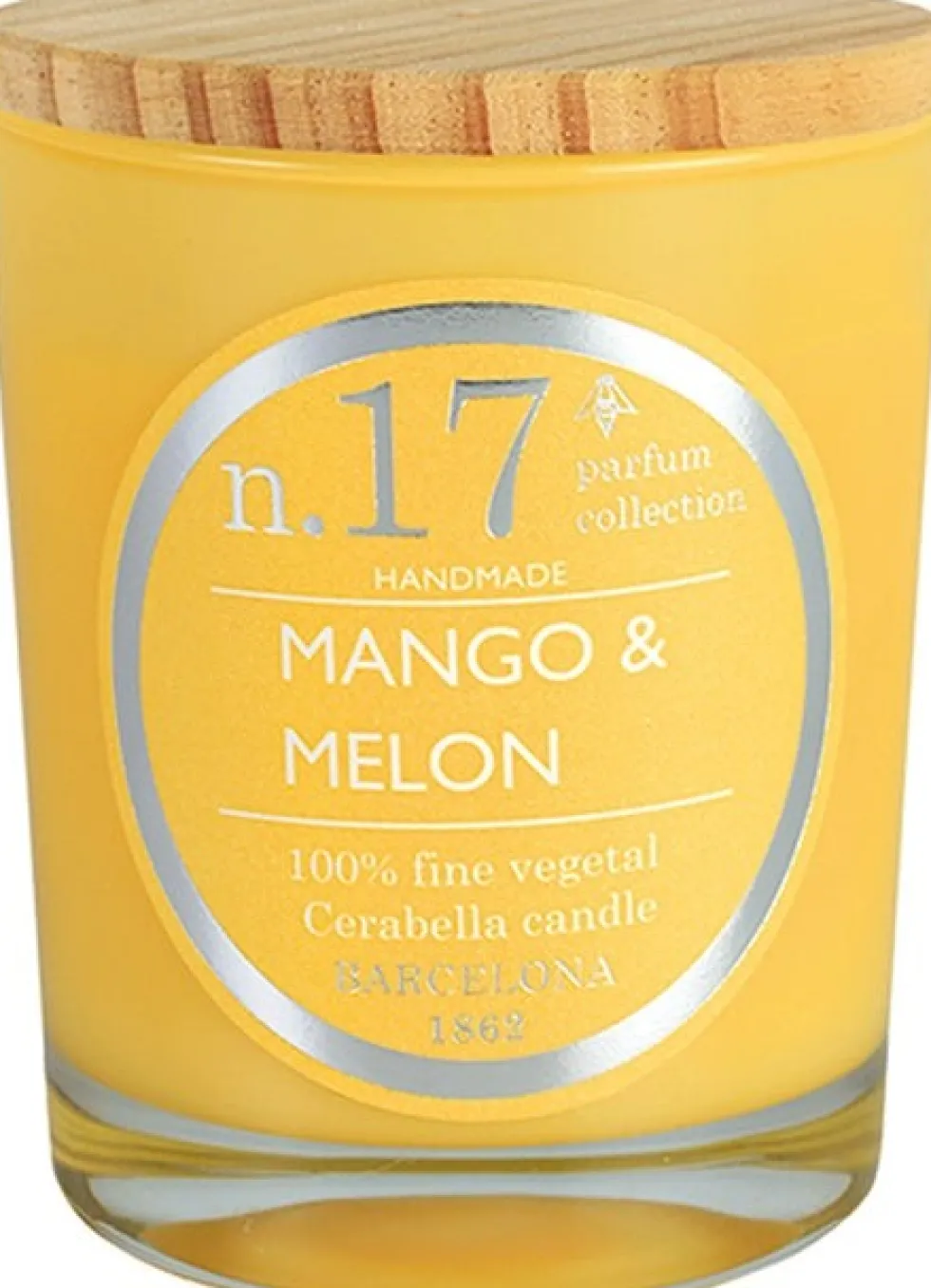 Cerabella geurkaars Mango & Melon fruitig 40 uur D 8 H 12 cm