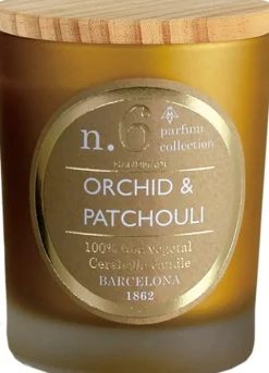 Cerabella geurkaars Orchid & Patchouli oriëntaals 40 uur D 8 H 12 cm