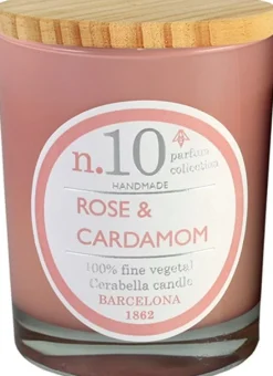 Cerabella geurkaars Rose & Cardamom bloemig 40 uur D 8 H 12 cm