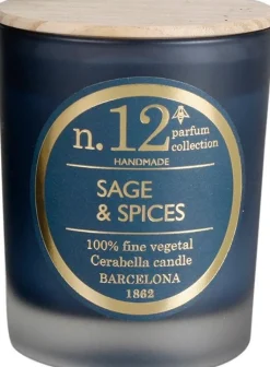 Cerabella geurkaars Sage & Spices kruidig 40 uur D 8 H 12 cm