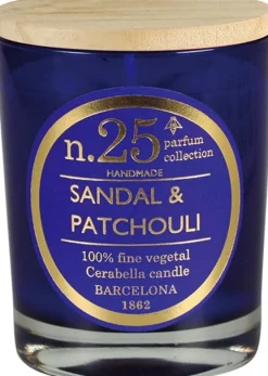 Cerabella geurkaars Sandal & Patchouli bloemig 40 uur D 8 H 12 cm