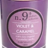 Cerabella geurkaars Violet & Caramel bloemig 40 uur D 8 H 12 cm