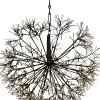 Countryfield cascadeverlichting hangend Apollo zwart met 912 LED lampjes warm wit D 50 cm