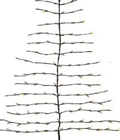 Countryfield clusterverlichting kerstboom 136 lampjes warm wit 5 x 100 x 120 cm