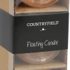 Countryfield drijfkaars Bollie oranje 5 uur 3 stuks