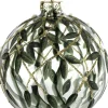 Countryfield kerstbal Neola groen / transparant D 15 cm