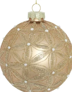 Countryfield kerstbal Raki goud D 10 H 10 cm