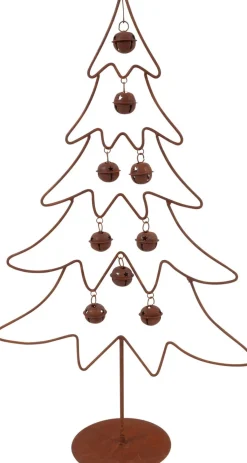 Countryfield kerstboom met ballen bruin 32 x 13 x 55,5 cm