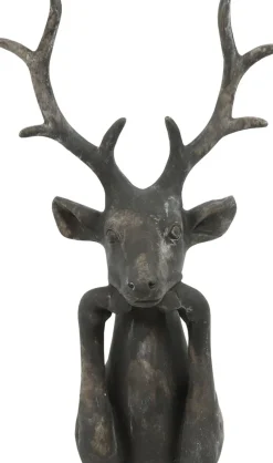 Countryfield kerstfiguur Zen hert bruin 15 x 25,5 x 41 cm