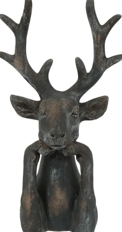 Countryfield kerstfiguur Zen hert bruin 17 x 11,5 x 30,5 cm