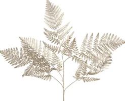 Countryfield kersttak Poly leder blad goud L 86 cm