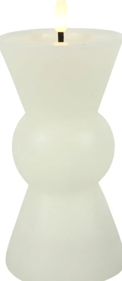 Countryfield LED kaars Lyon wit D 8 H 18 cm