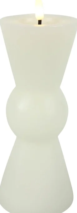 Countryfield LED kaars Lyon wit D 8,5 H 22 cm