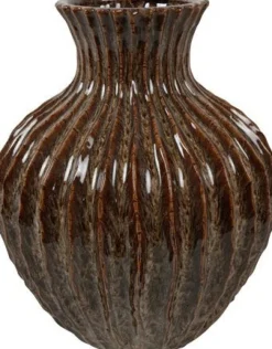 Countryfield vaas Lenn bruin D 32 H 38 cm