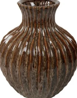 Countryfield vaas Lenn bruin D 27 H 32 cm