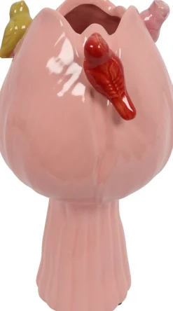 Countryfield vaas Tulip Bird roze D 18 H 32 cm