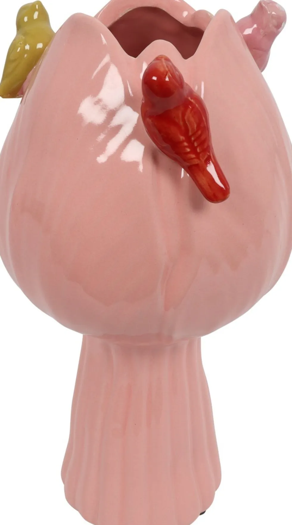 Countryfield vaas Tulip Bird roze D 18 H 32 cm
