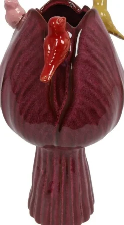 Countryfield vaas Tulip Bird paars D 13 H 28 cm