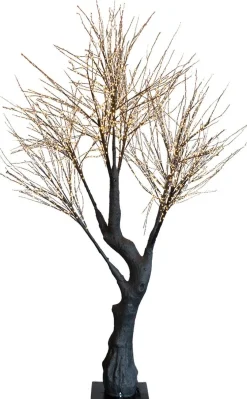 Decoratieboom berk met verlichting 30 x 30 x 200 cm