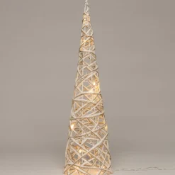 Decoratieboom H 60 cm met 15 LED lampjes warm wit