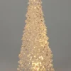 Decoratieboom Kindo transparant met verlichting warm wit D 7 H 17 cm