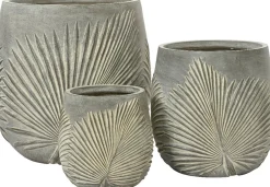 Decoris bloempot Axel grijs D 32 H 32 cm