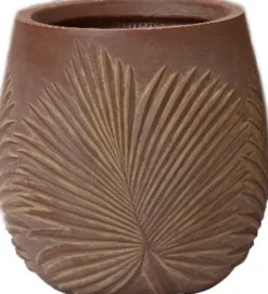 Decoris bloempot Axel paars D 32 H 32 cm