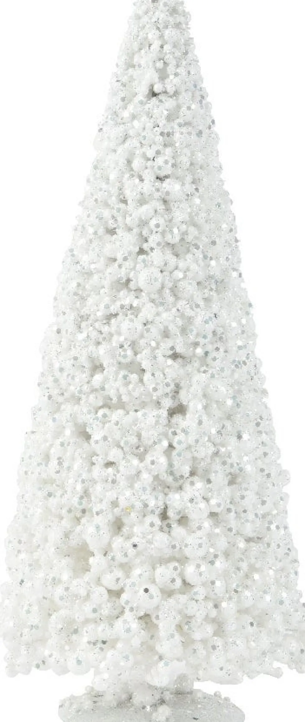 Decoris decoratieboom Foam wit D 13 H 30 cm